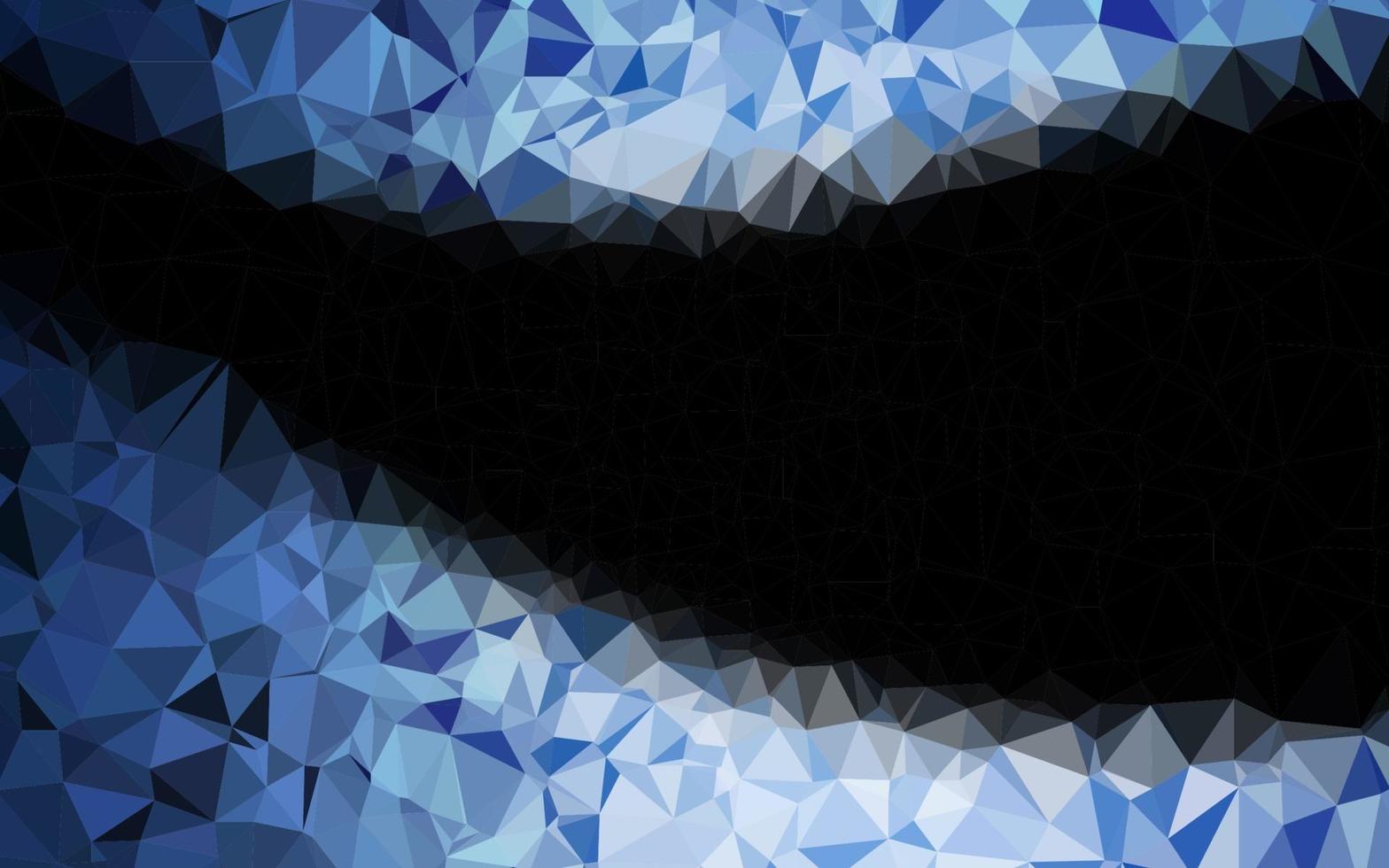 Dark BLUE vector abstract mosaic backdrop.