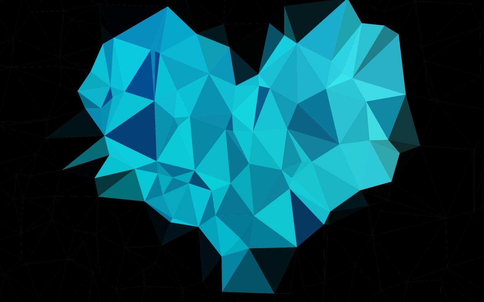 Light BLUE vector abstract polygonal texture.