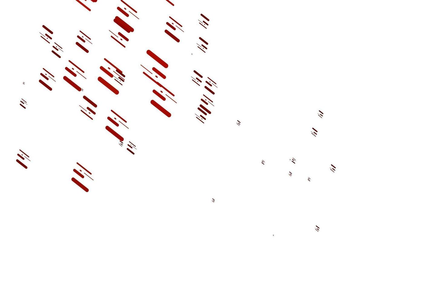 Telón de fondo de vector rojo claro con líneas largas.