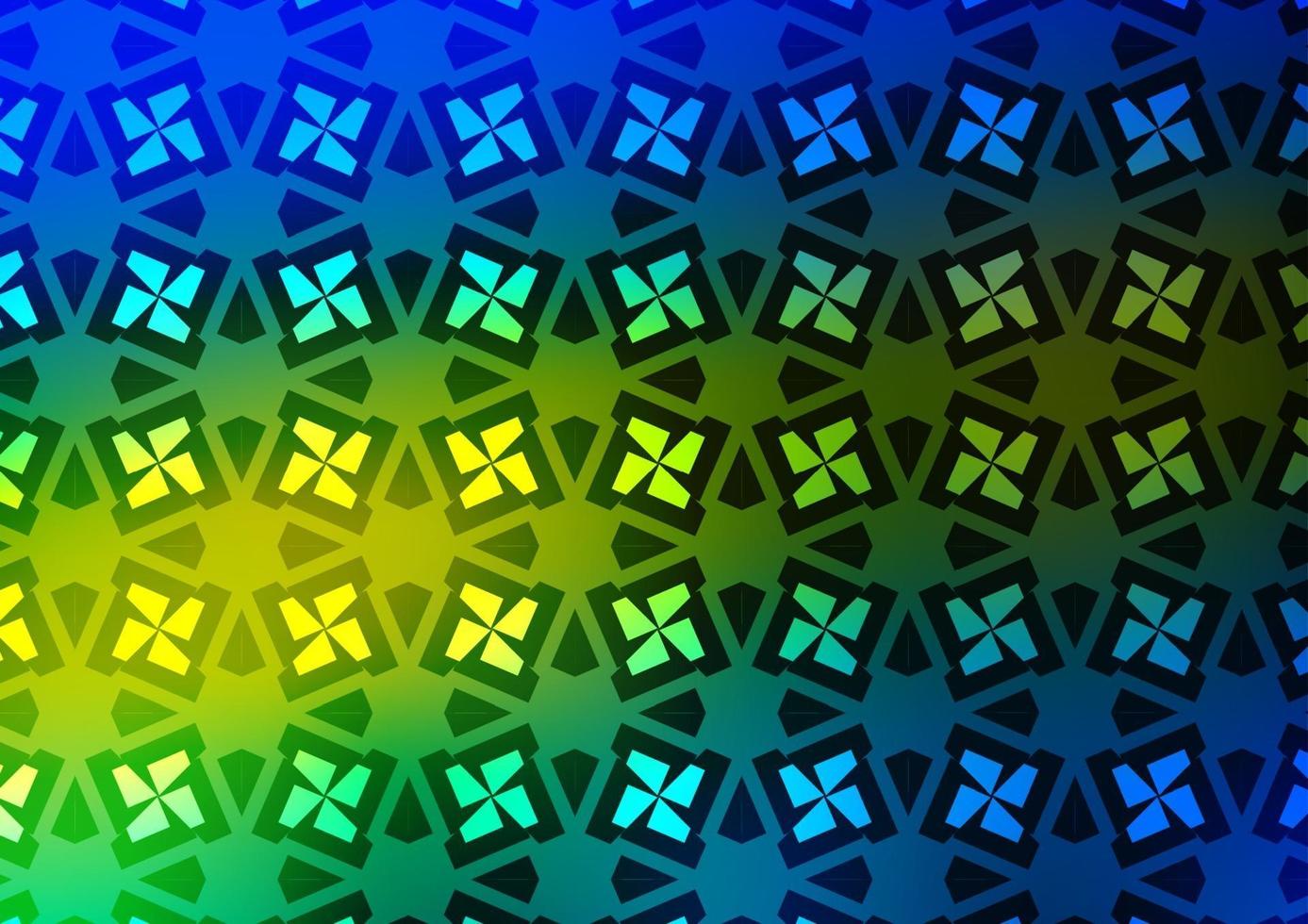 Dark Blue, Yellow vector layout with lines, rectangles.