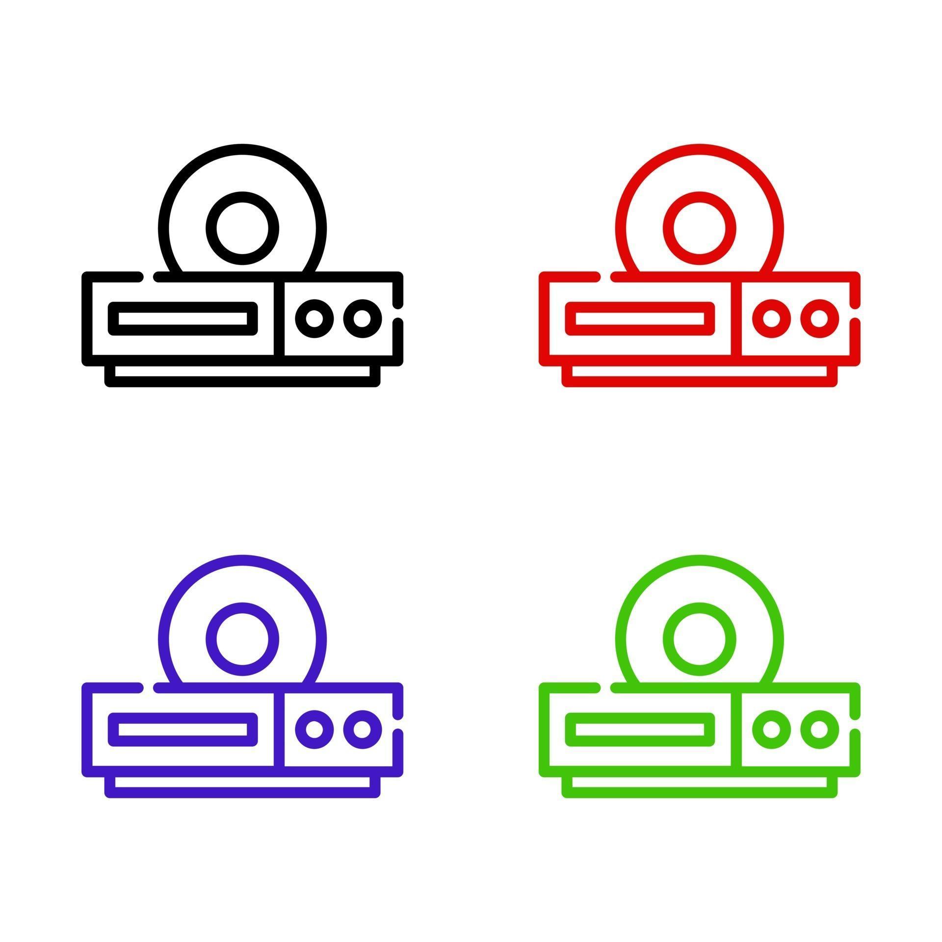 Dvd player illustrated on a white background 3232428 Vector Art at Vecteezy