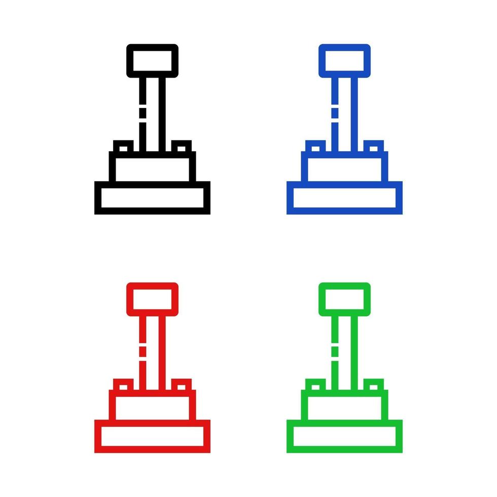 PrintJoystick illustrated on a white background vector