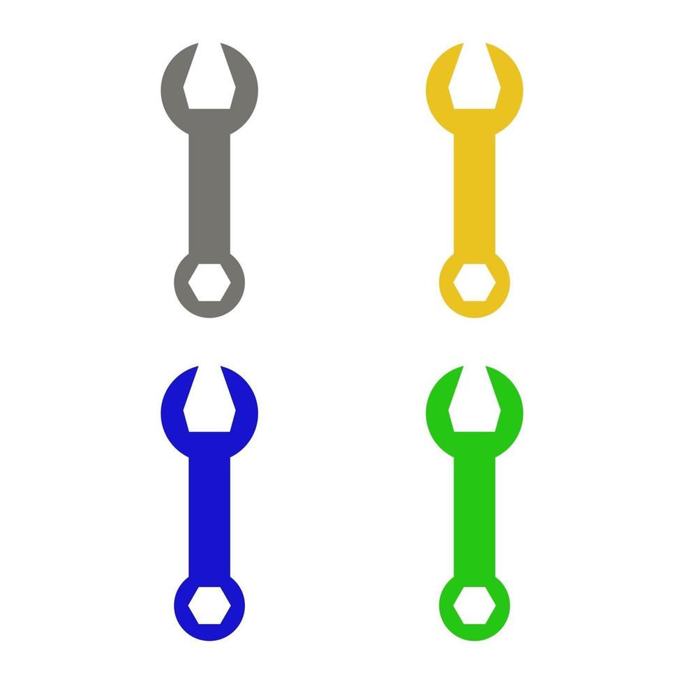 Wrench illustrated on white background vector