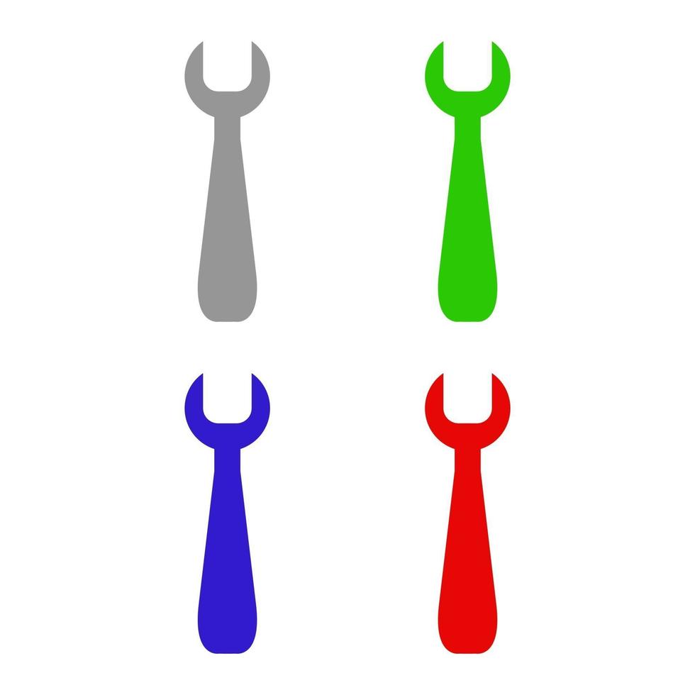 Wrench illustrated on white background vector