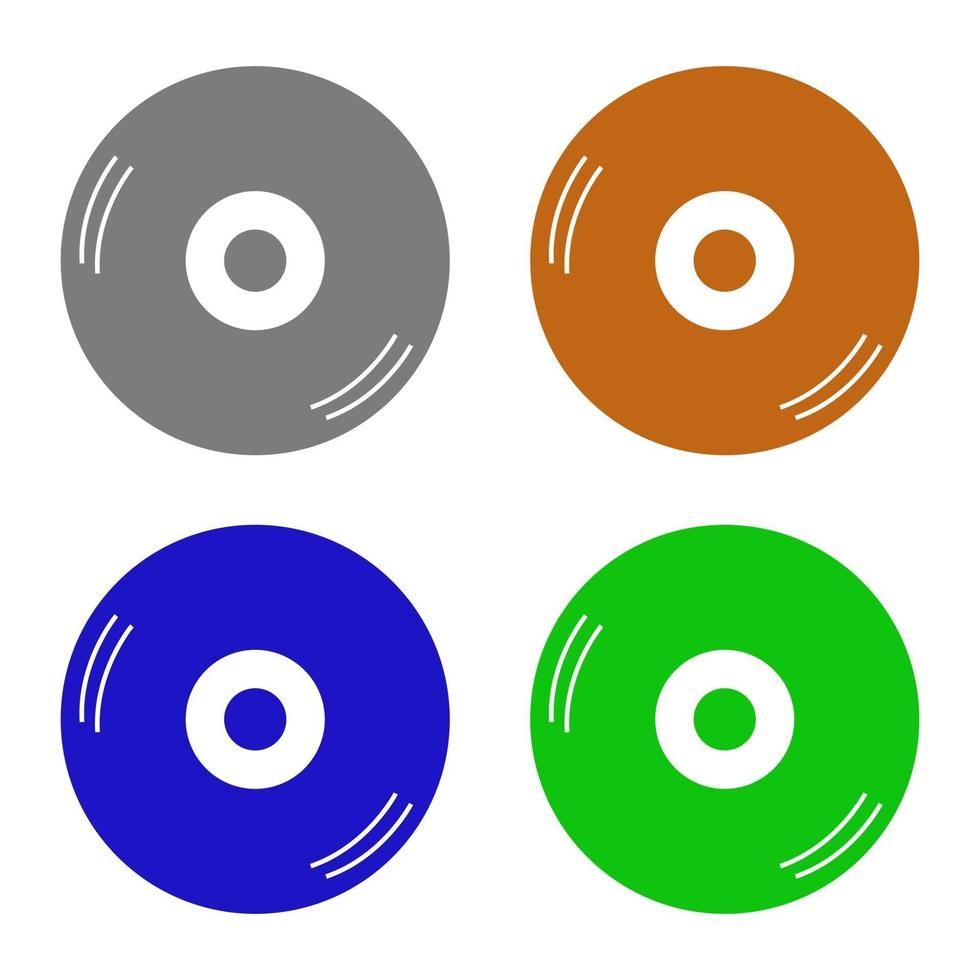 Vinyl illustrated on white background vector