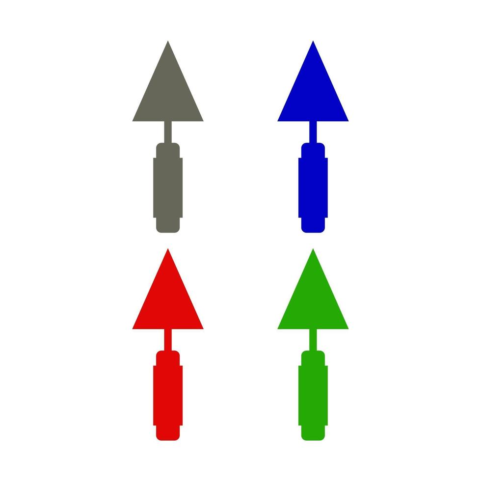 paleta ilustrada sobre un fondo blanco vector