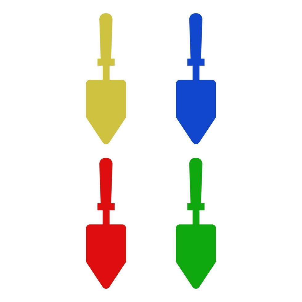 paleta ilustrada sobre un fondo blanco vector