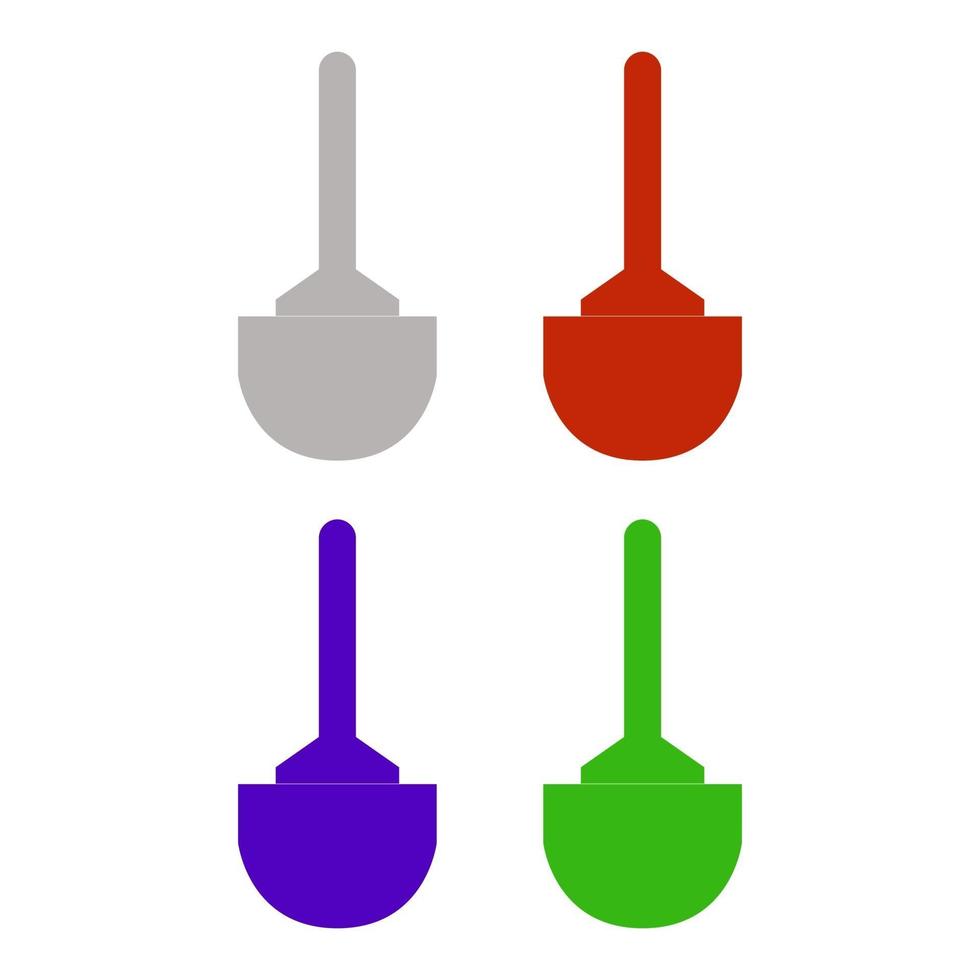 paleta ilustrada sobre un fondo blanco vector