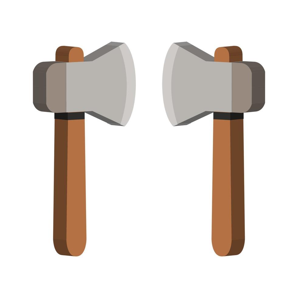 Ax illustrated on a white background vector