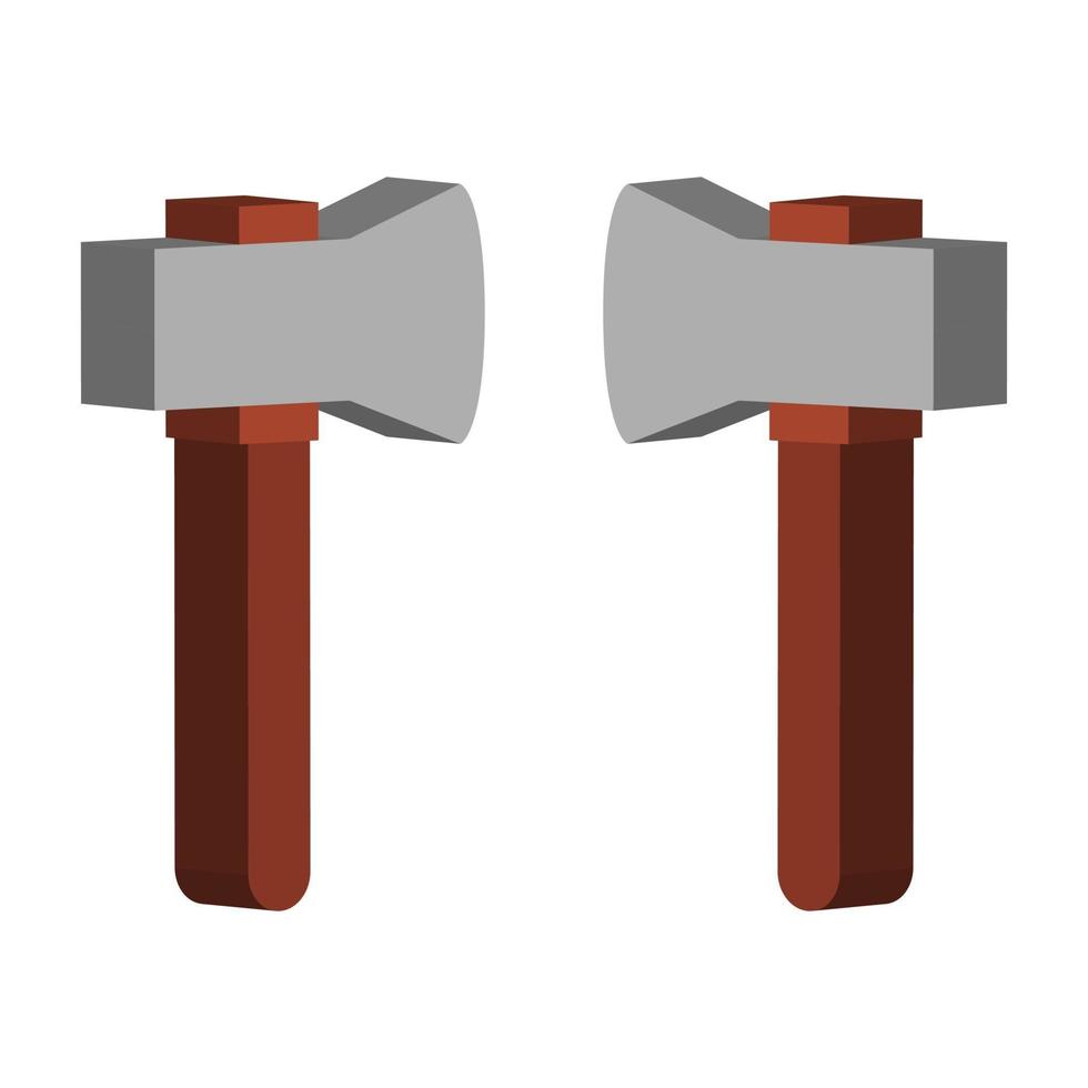 Ax illustrated on a white background vector