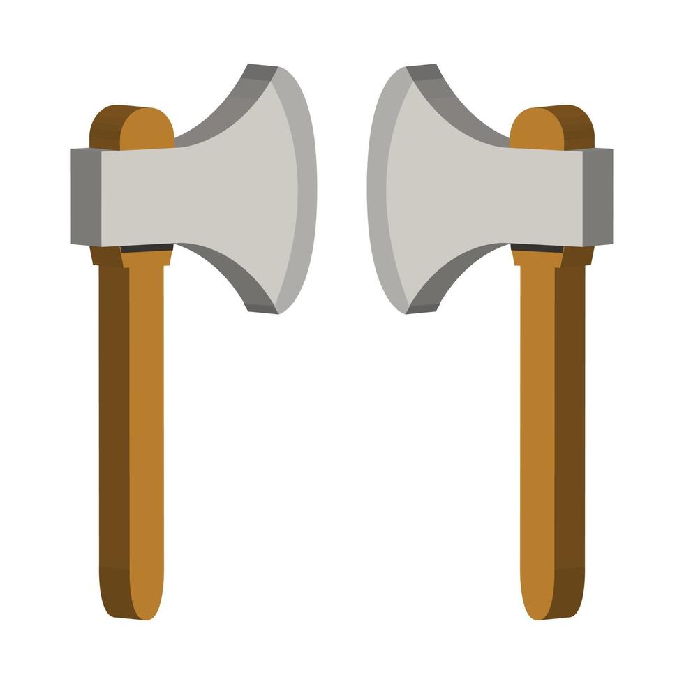 Ax illustrated on a white background vector