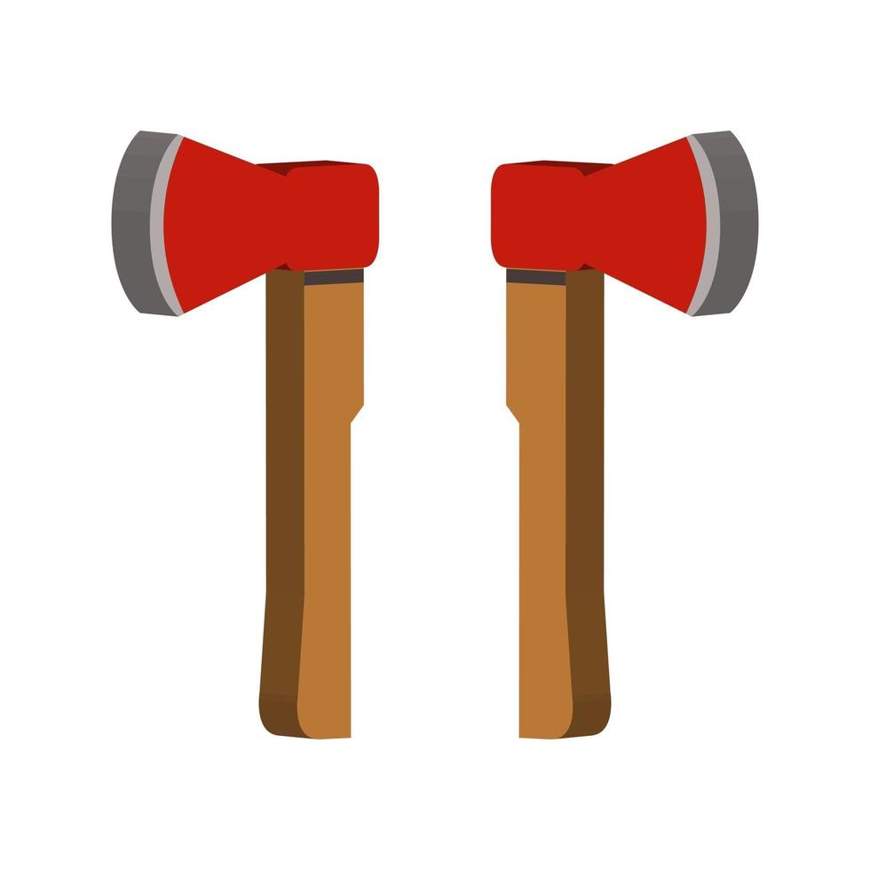 Ax illustrated on a white background vector