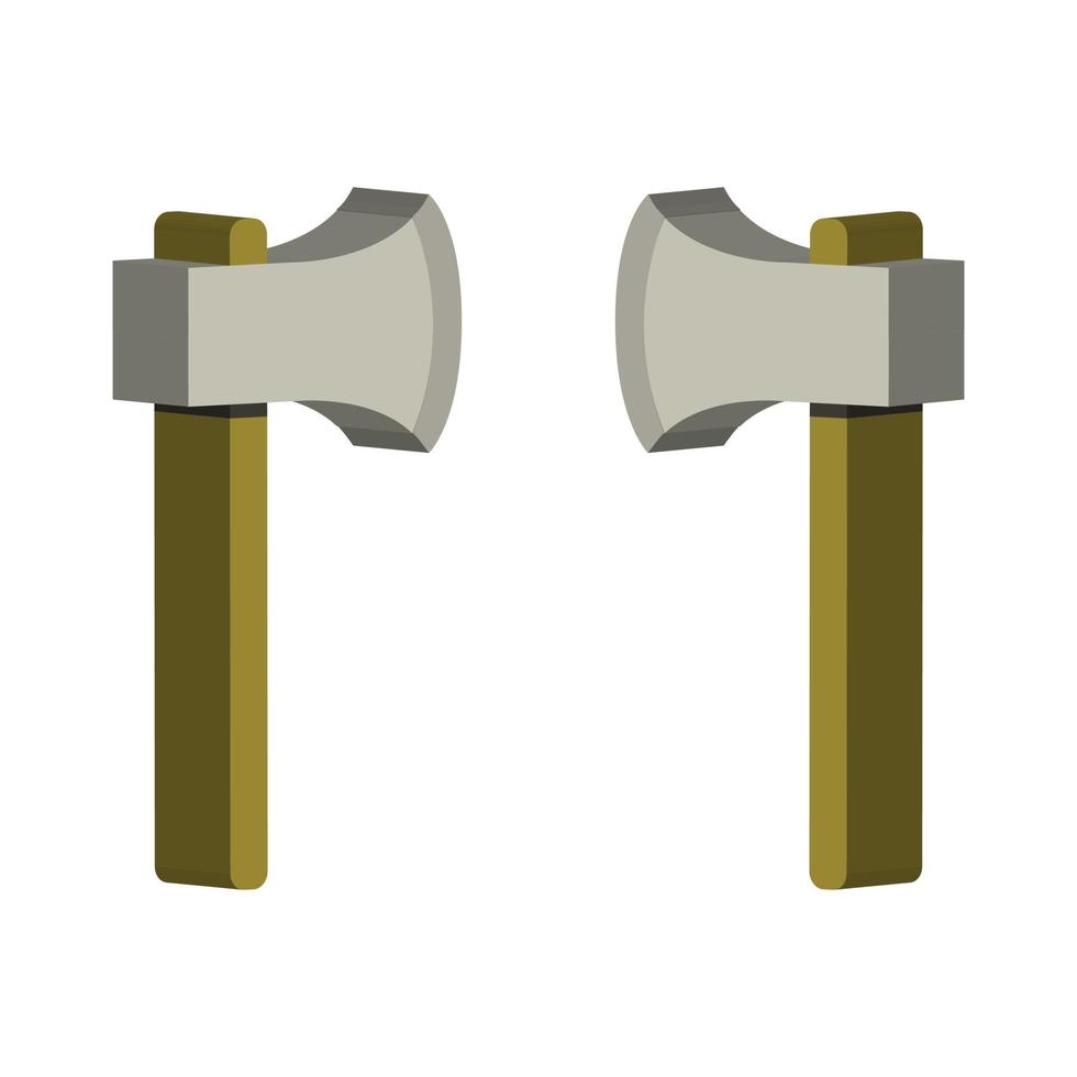 Ax illustrated on a white background vector