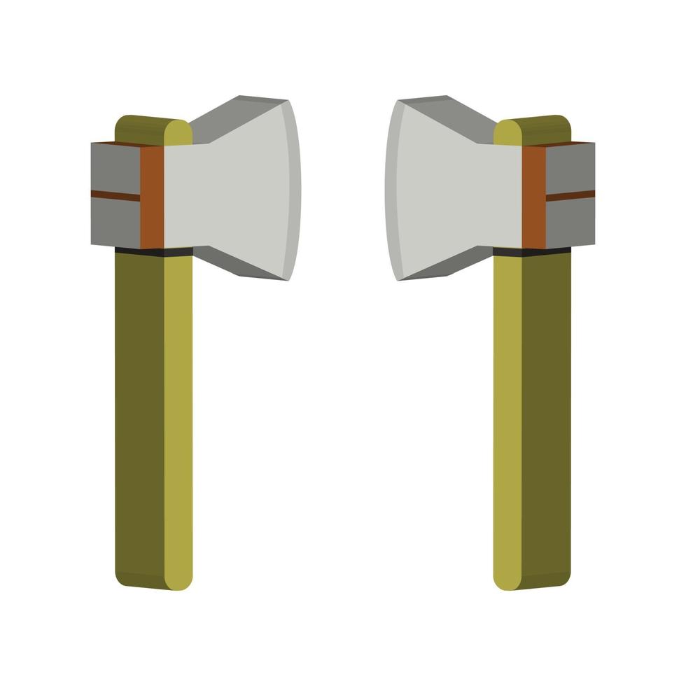 Ax illustrated on a white background vector
