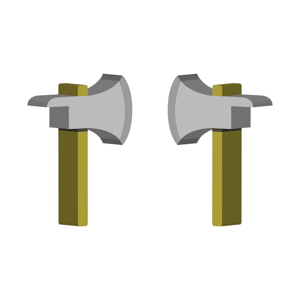 Ax illustrated on a white background vector