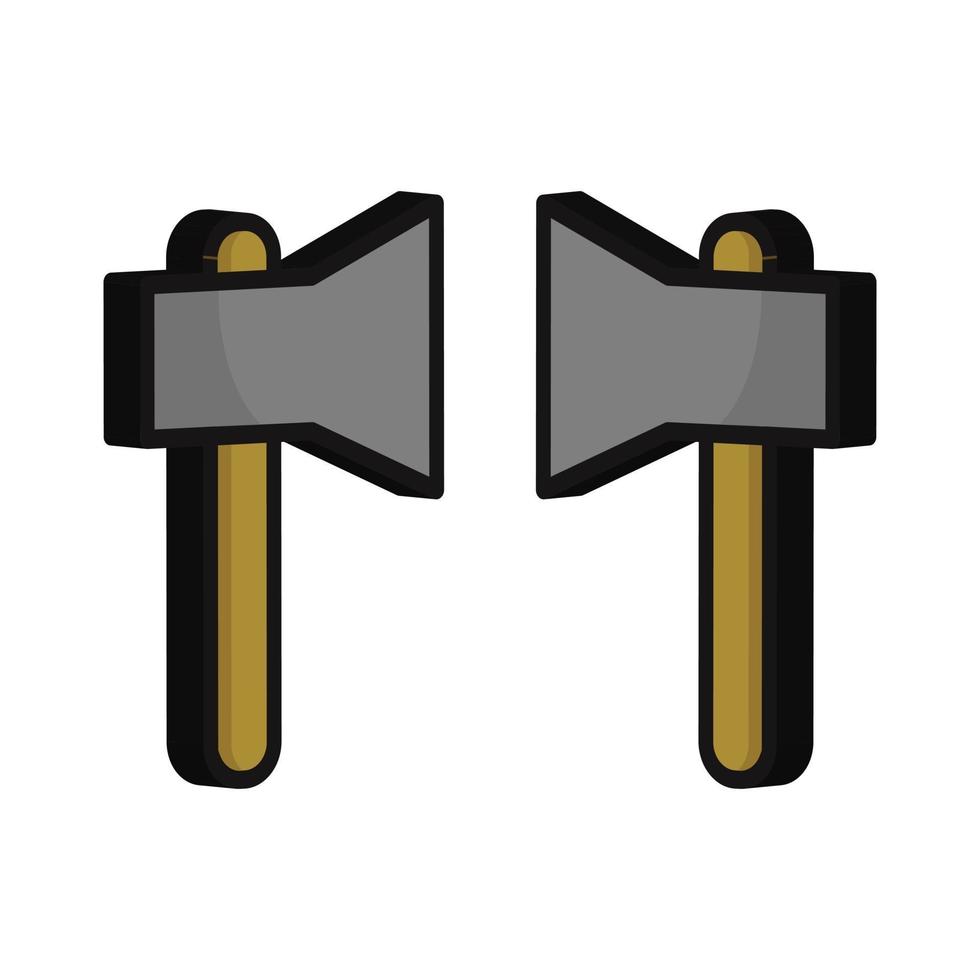 Ax illustrated on a white background vector