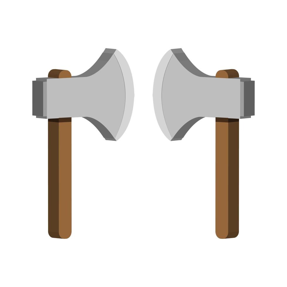 Ax illustrated on a white background vector