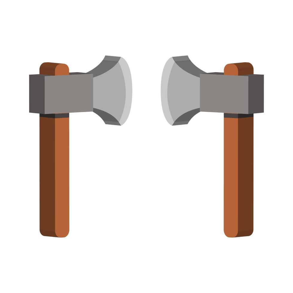Ax illustrated on a white background vector