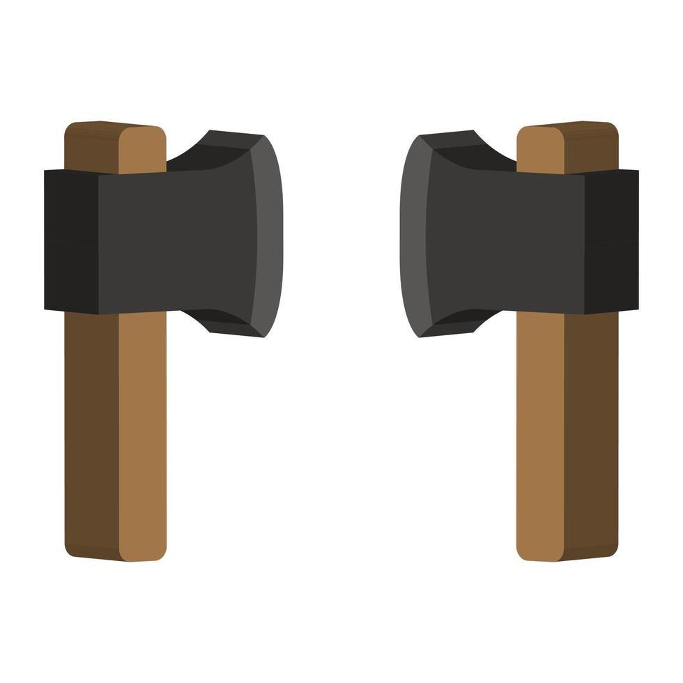 Ax illustrated on a white background vector