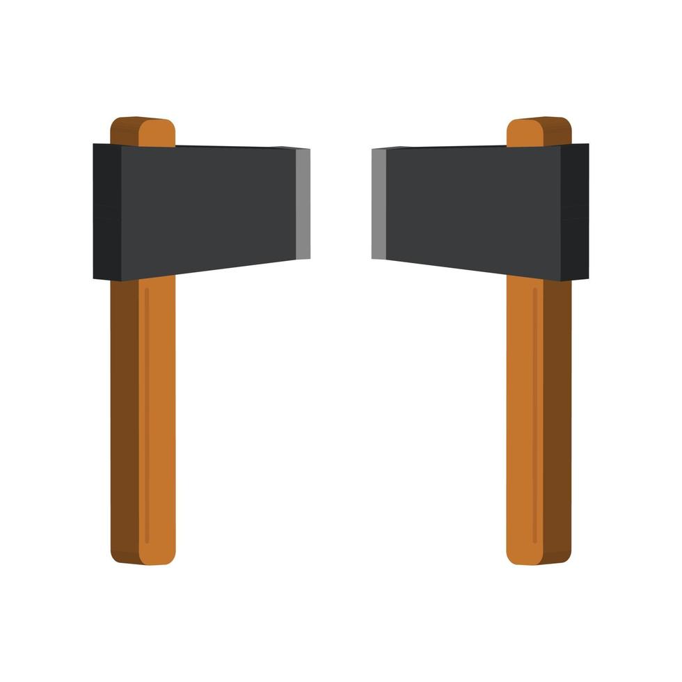 Ax illustrated on a white background vector