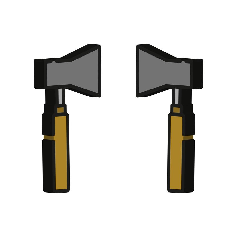 Ax illustrated on a white background vector