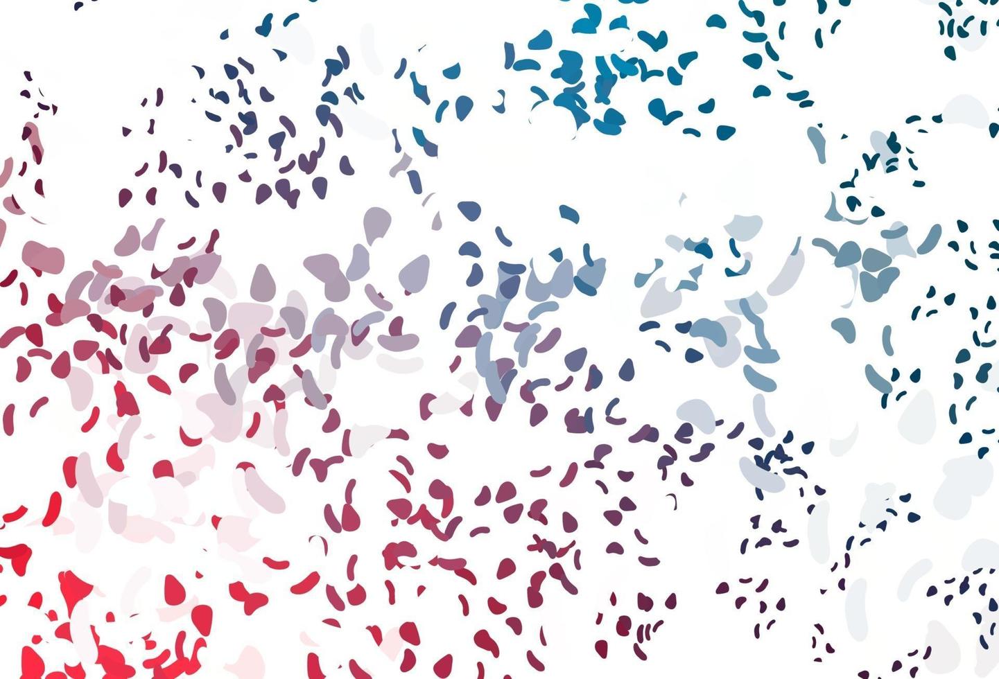 Light Blue, Red vector background with abstract forms.