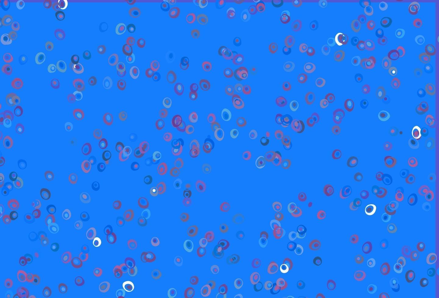 Light Blue, Red vector background with bubbles.