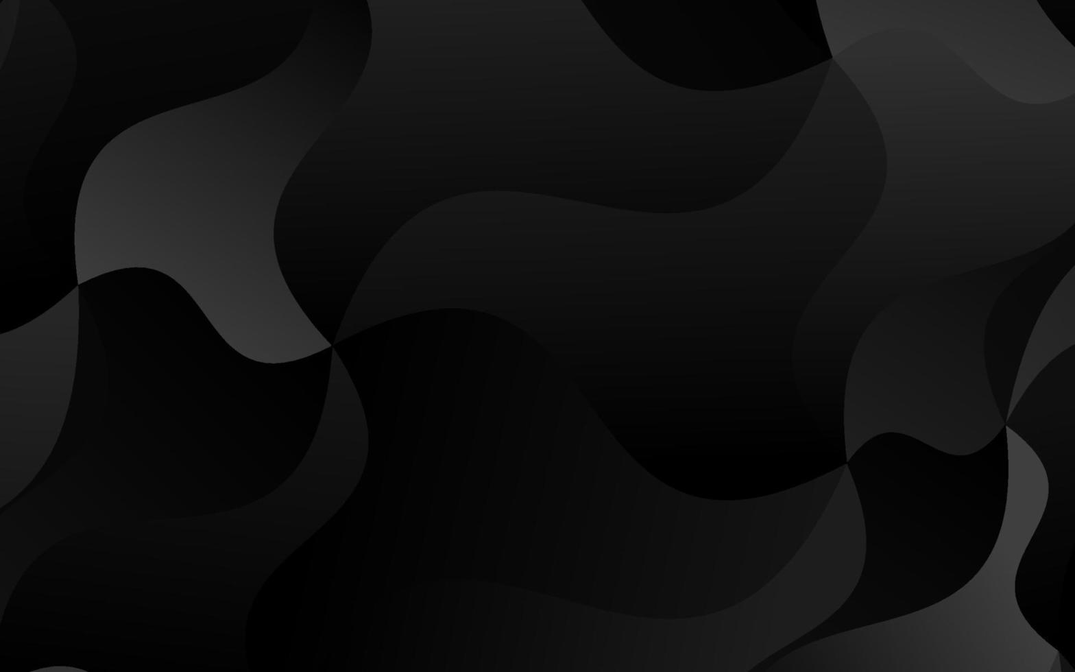 Dark Silver, Gray vector pattern with liquid shapes.