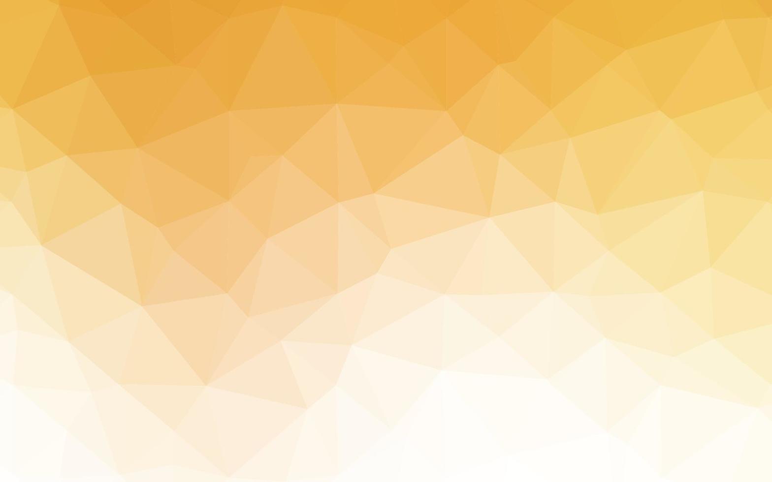 Light Yellow, Orange vector abstract polygonal layout.