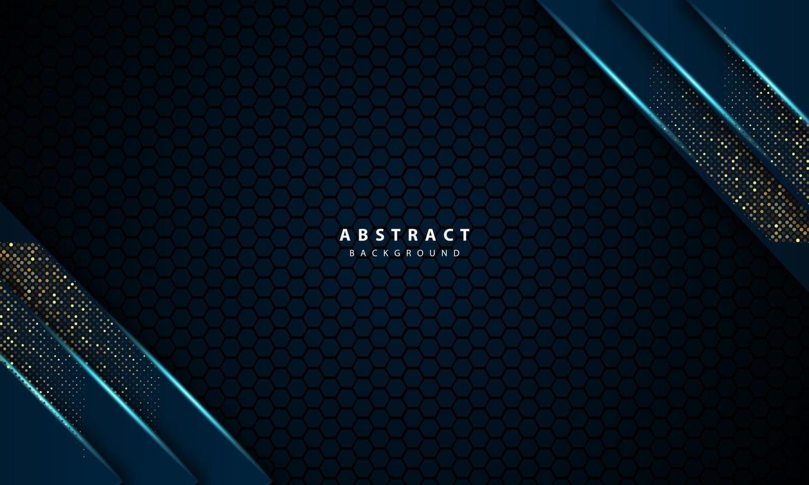 3d abstract light blue hexagon vector illustration background