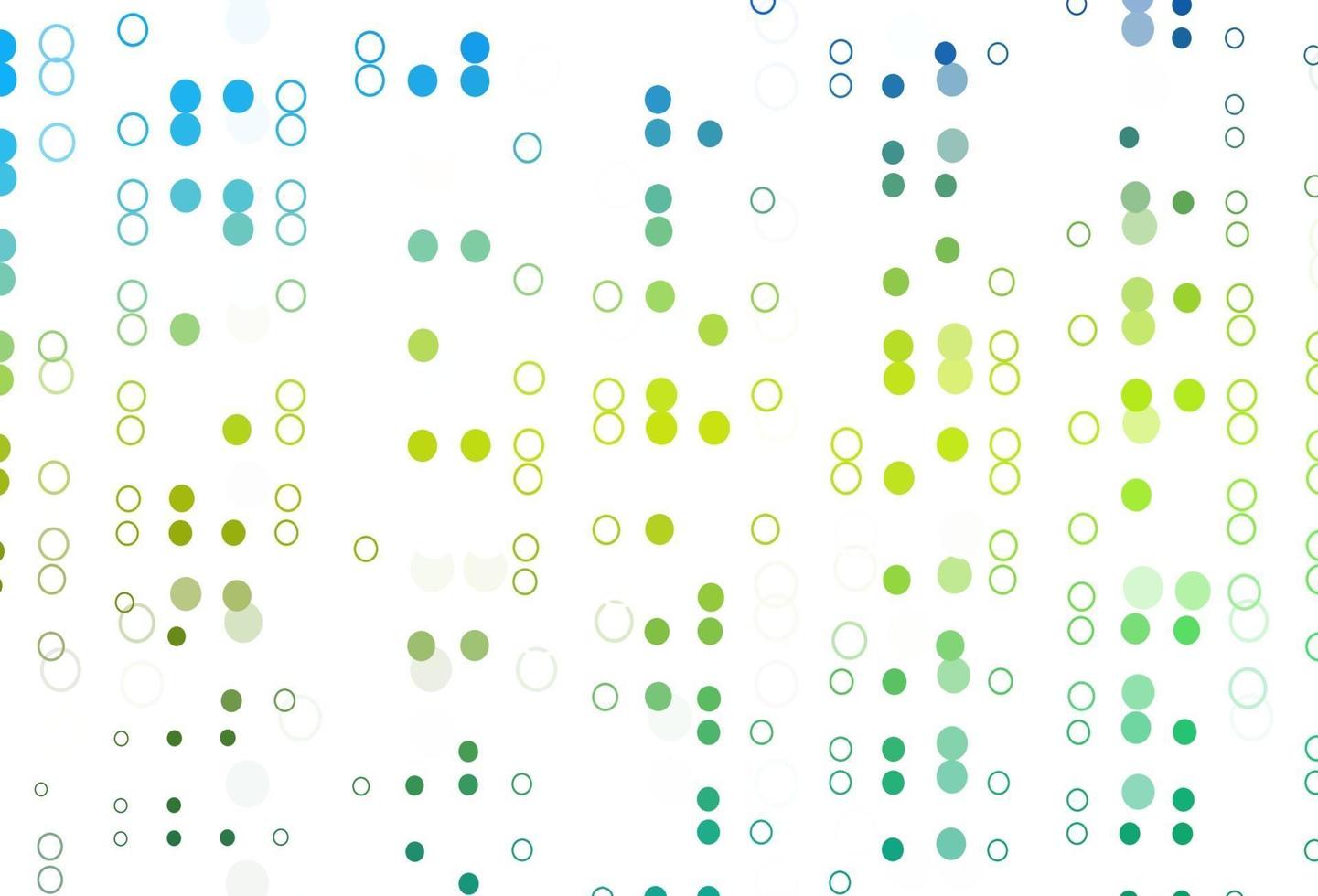 Light Blue, Yellow vector background with bubbles.