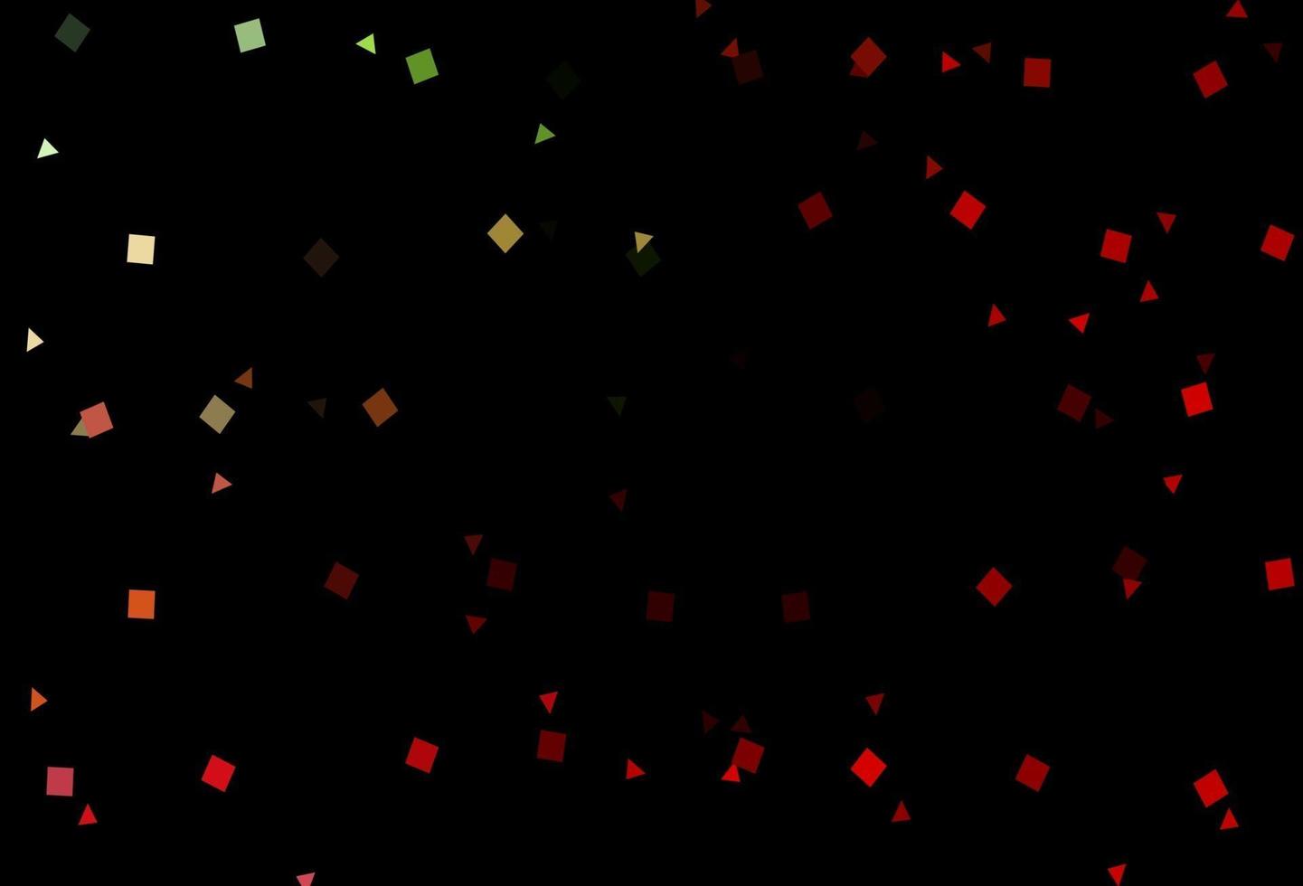 patrón de vector verde oscuro, rojo en estilo poligonal con círculos.