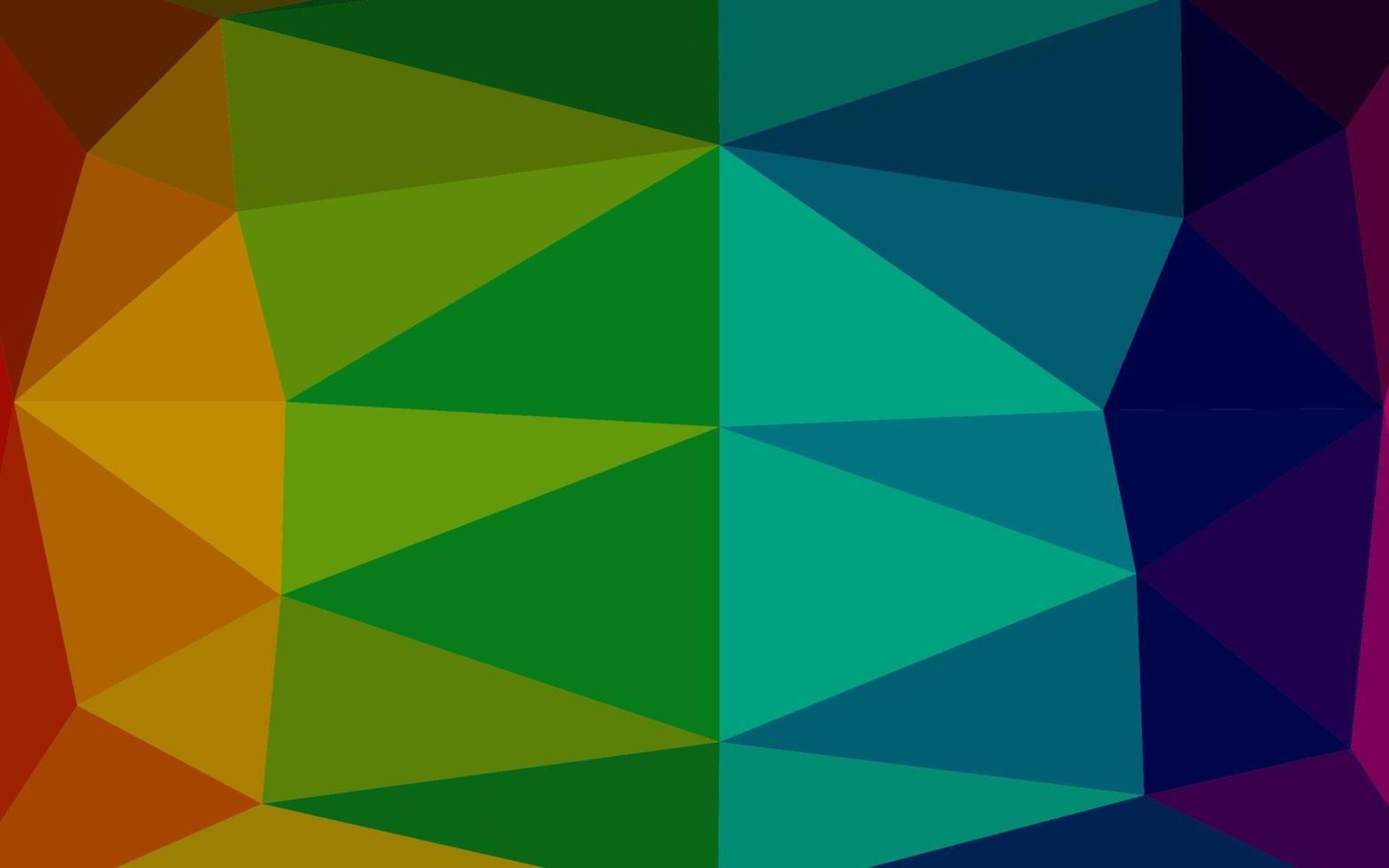 Dark Multicolor, Rainbow vector polygon abstract layout.