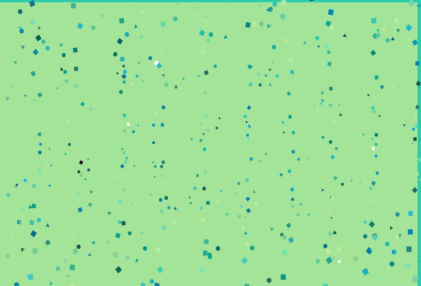 Light Green, Yellow vector background with triangles, circles, cubes.