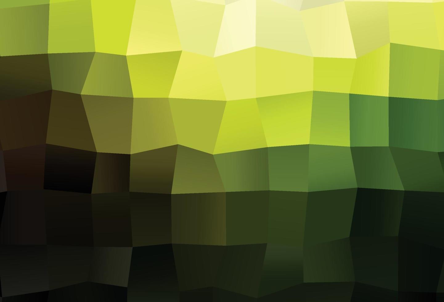 Dark Green, Yellow vector abstract mosaic pattern.