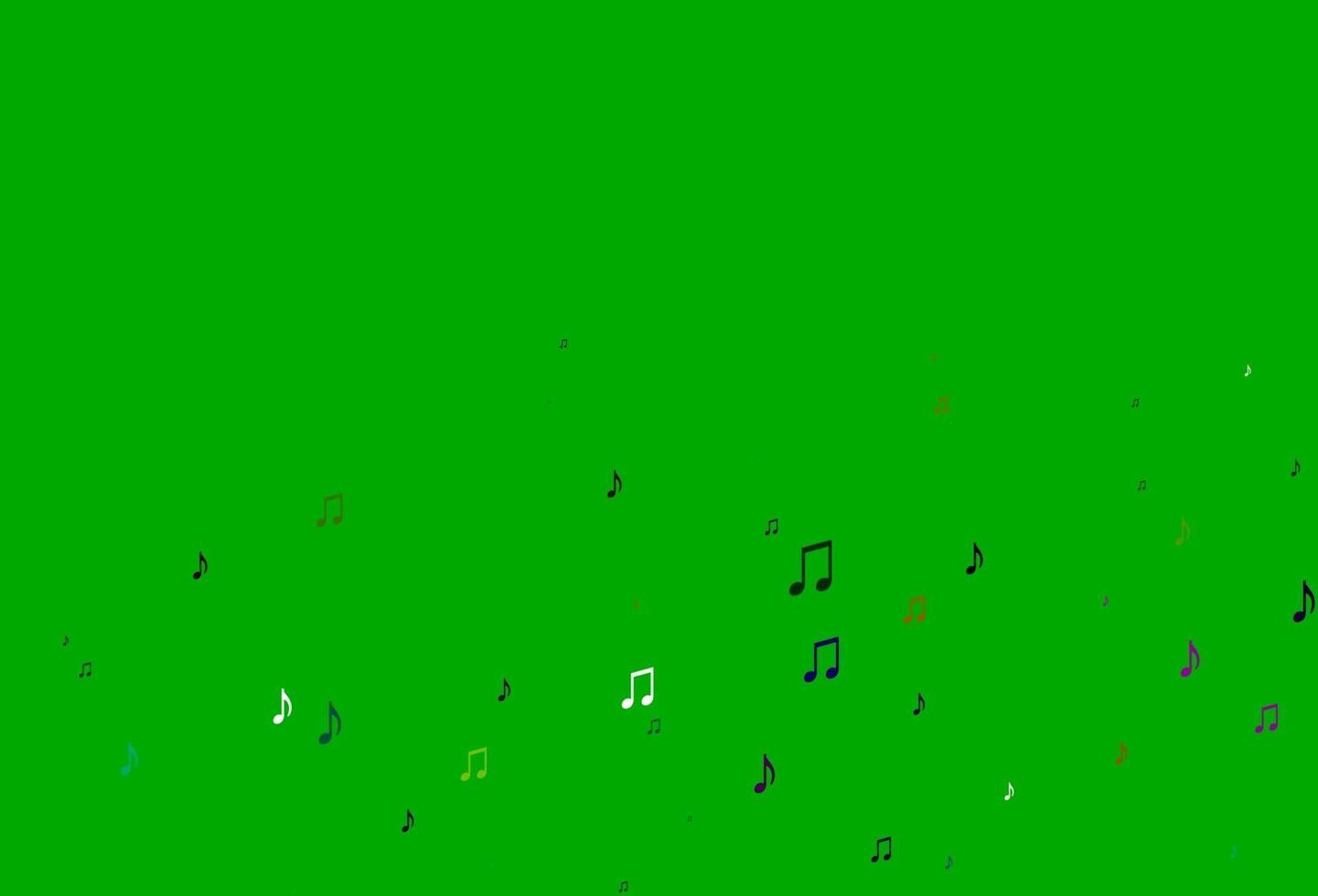 Dark Multicolor, Rainbow vector backdrop with music notes.