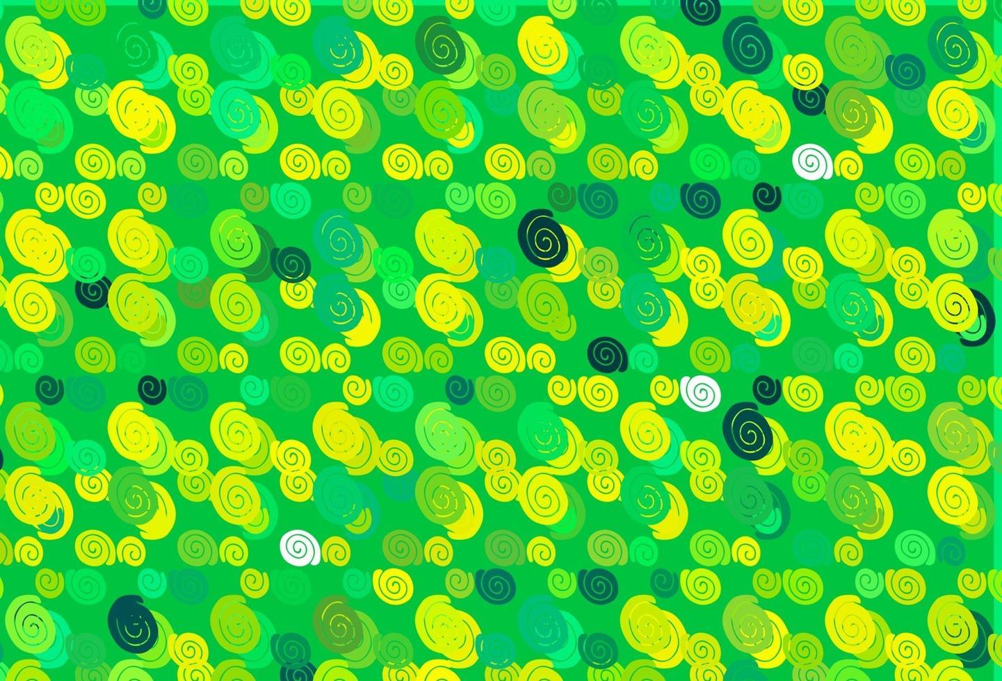 Light Green, Yellow vector background with lava shapes.