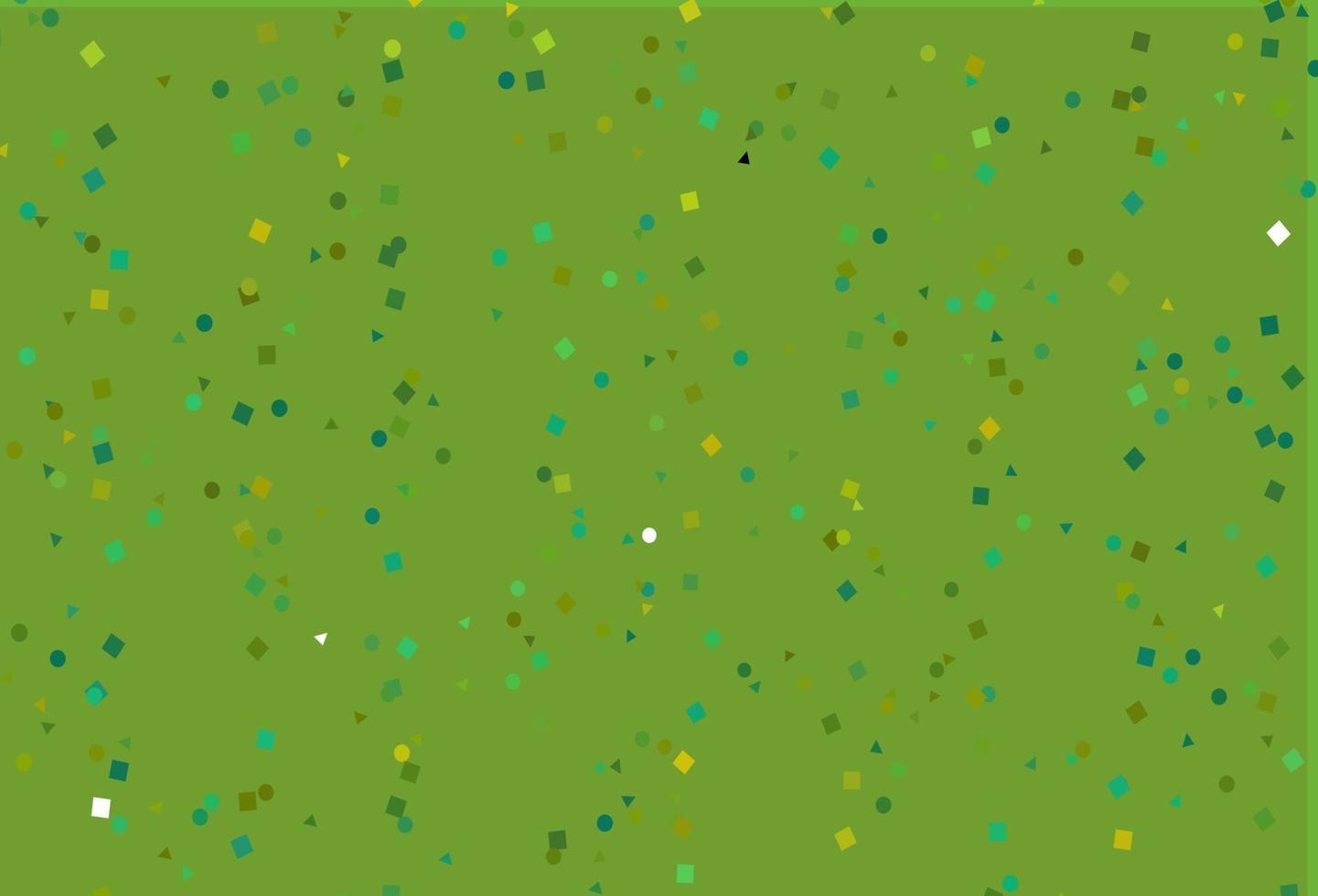 patrón de vector verde claro, amarillo en estilo poligonal con círculos.