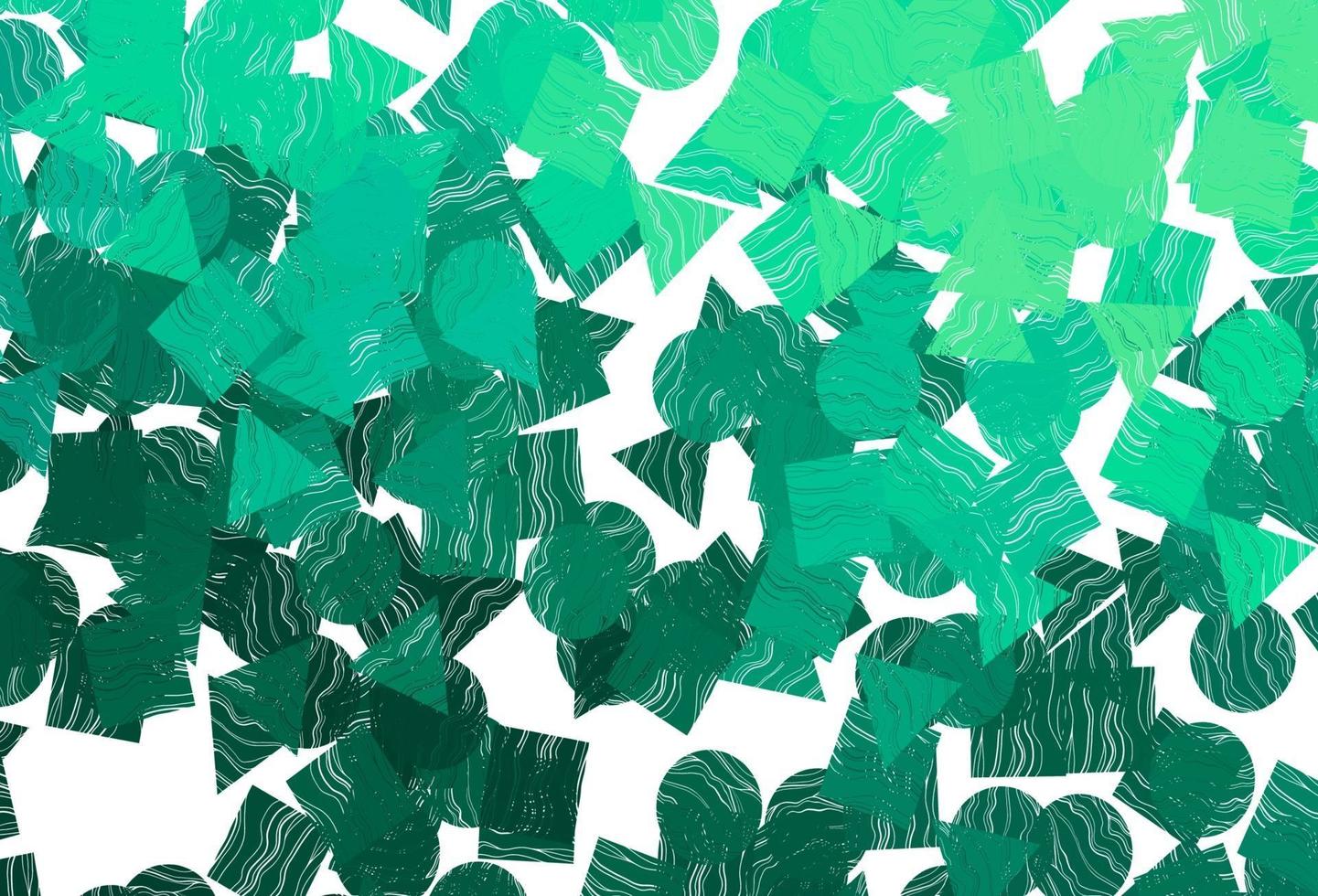 Light  green vector texture in poly style with circles, cubes.