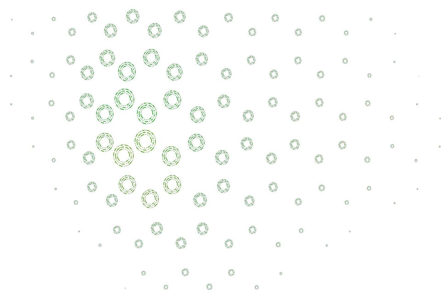 Light green vector pattern with spheres.