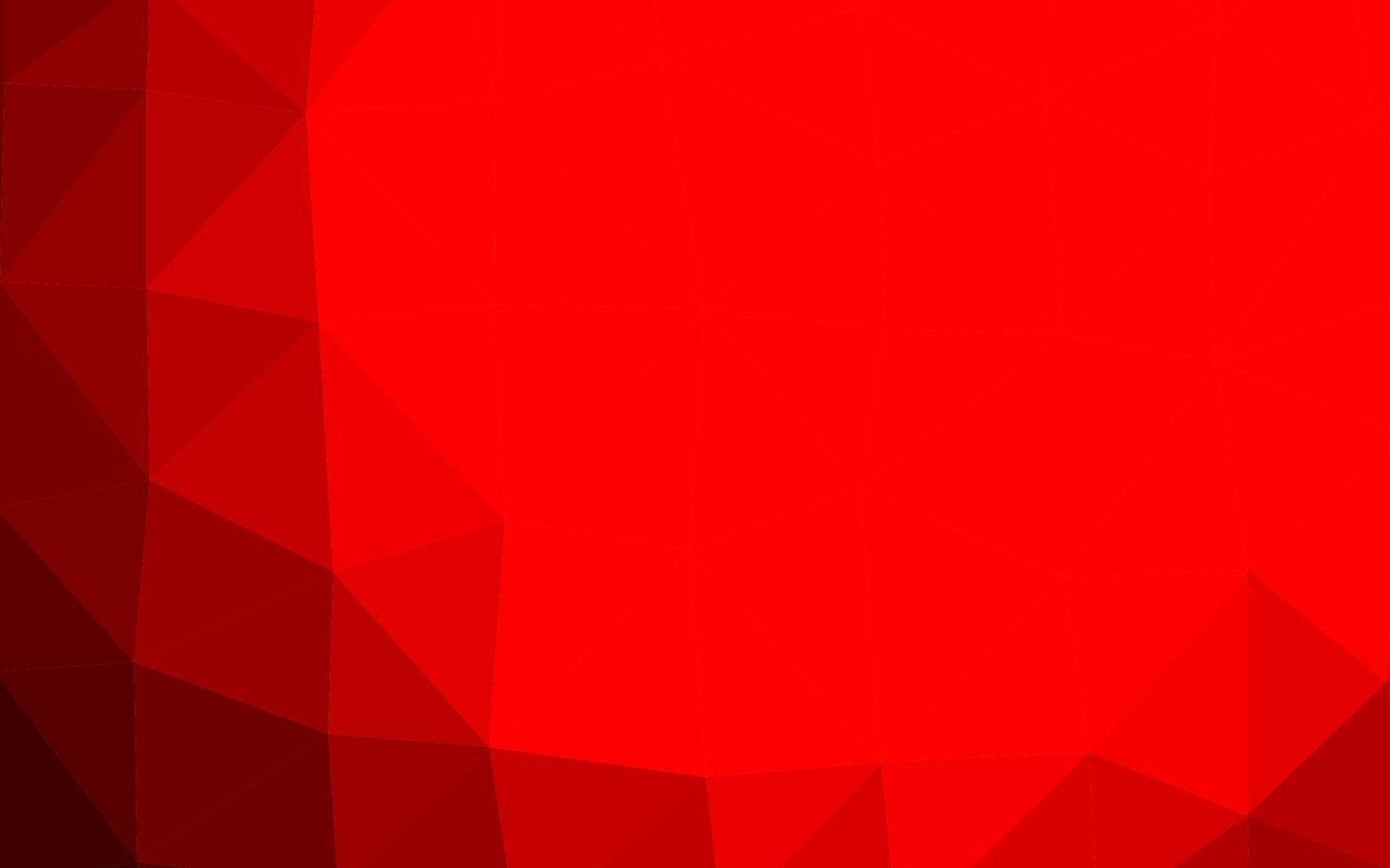 Light Red vector shining triangular background.