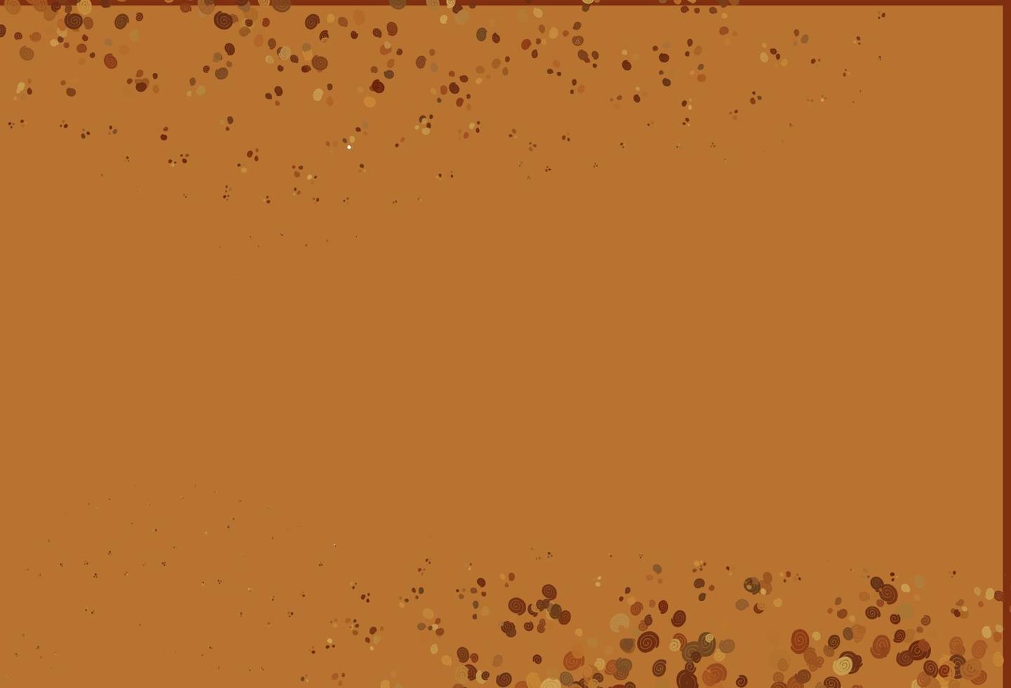 Light Orange vector template with bubble shapes.