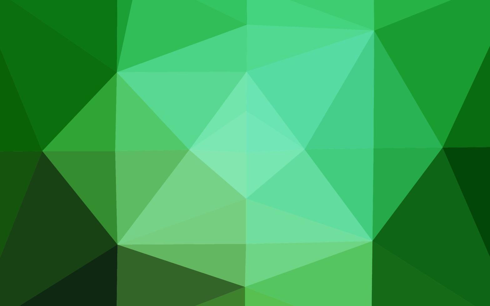 Dark Green vector triangle mosaic texture.