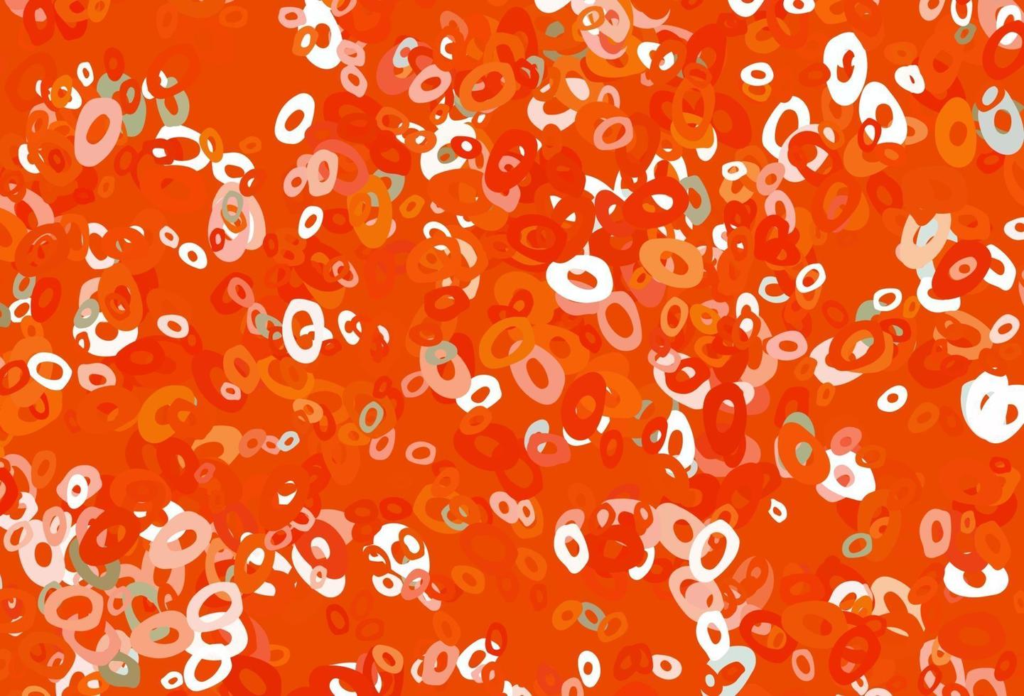 Light Orange vector cover with spots.