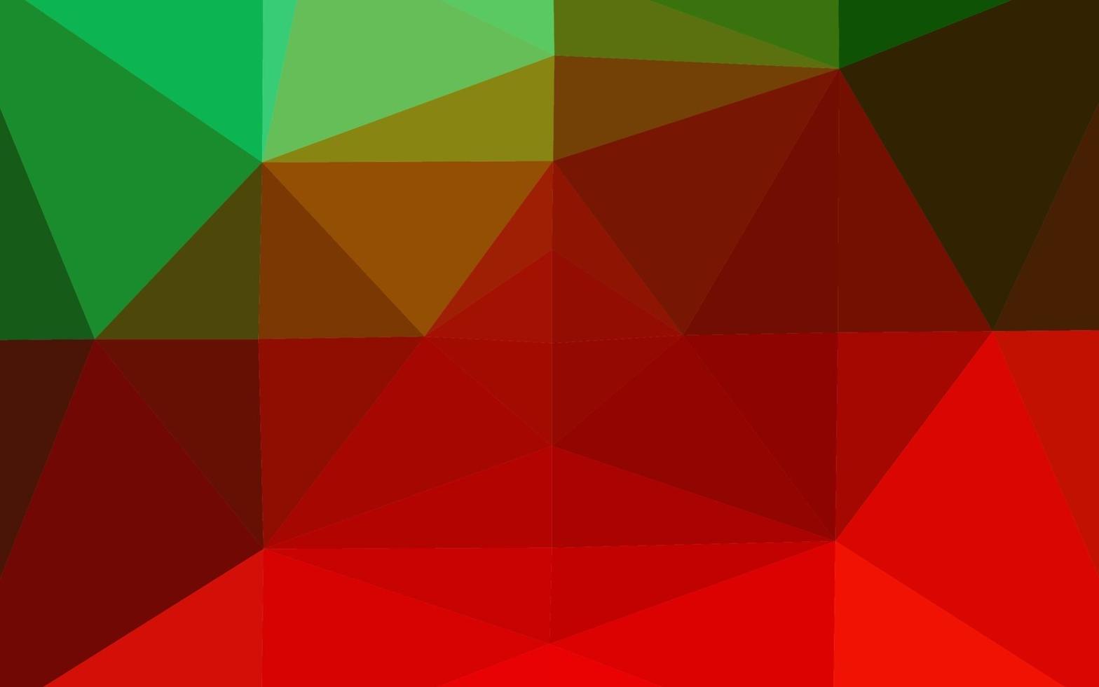 Light Green, Red vector low poly cover.