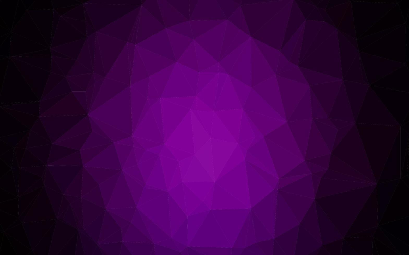 Dark Purple vector shining triangular background.