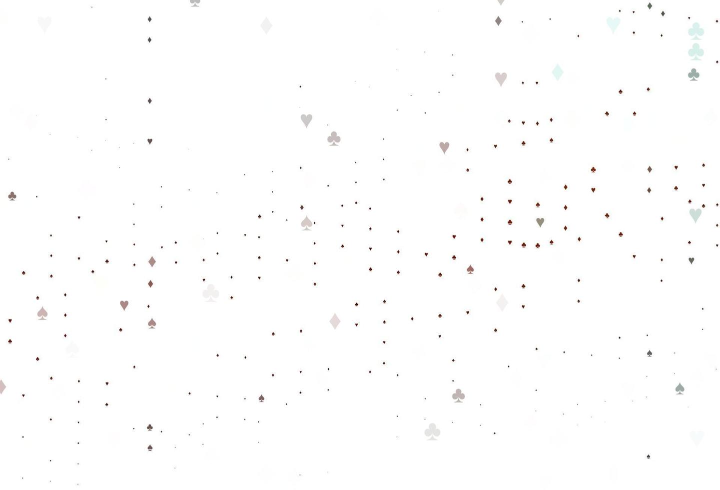 Light Red vector template with poker symbols.