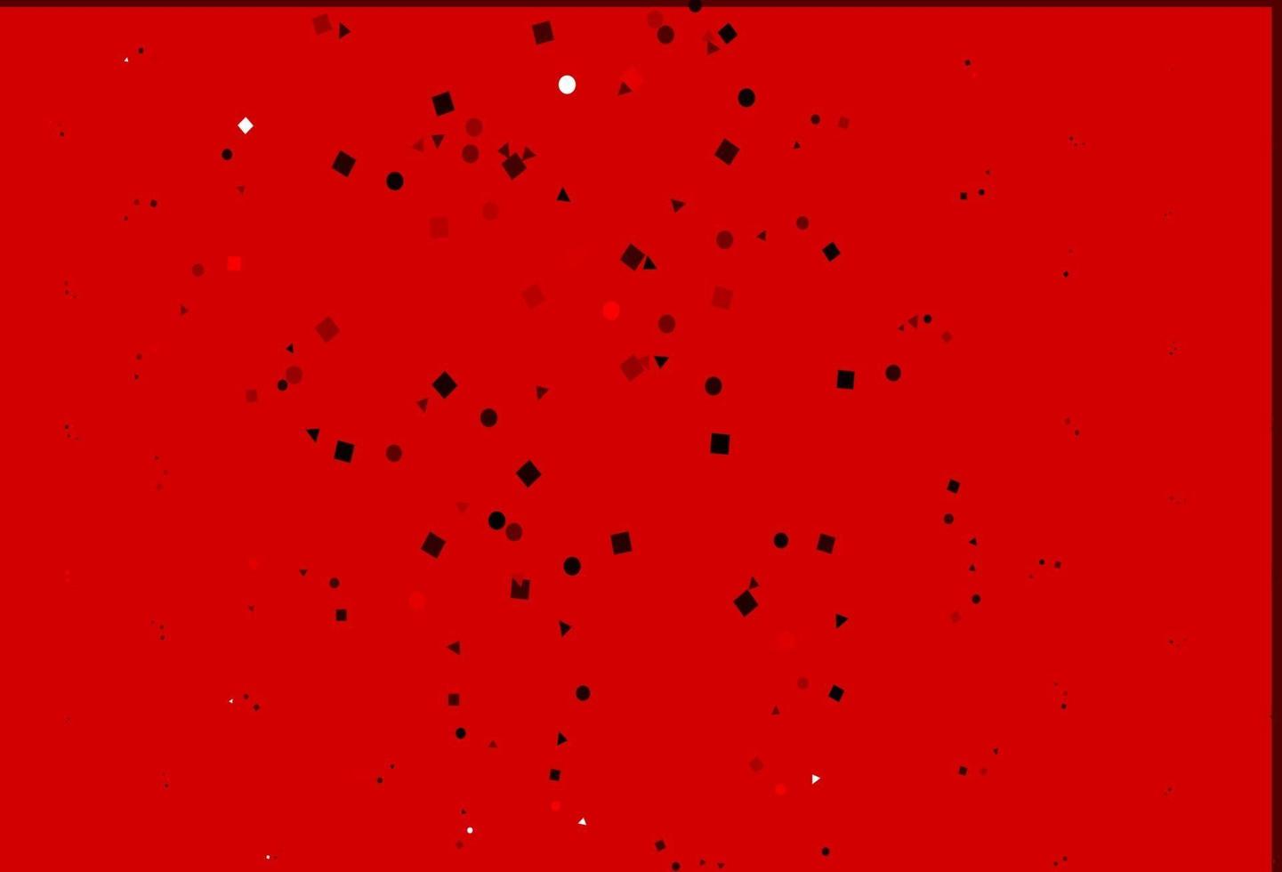 Light Red vector cover in polygonal style with circles.