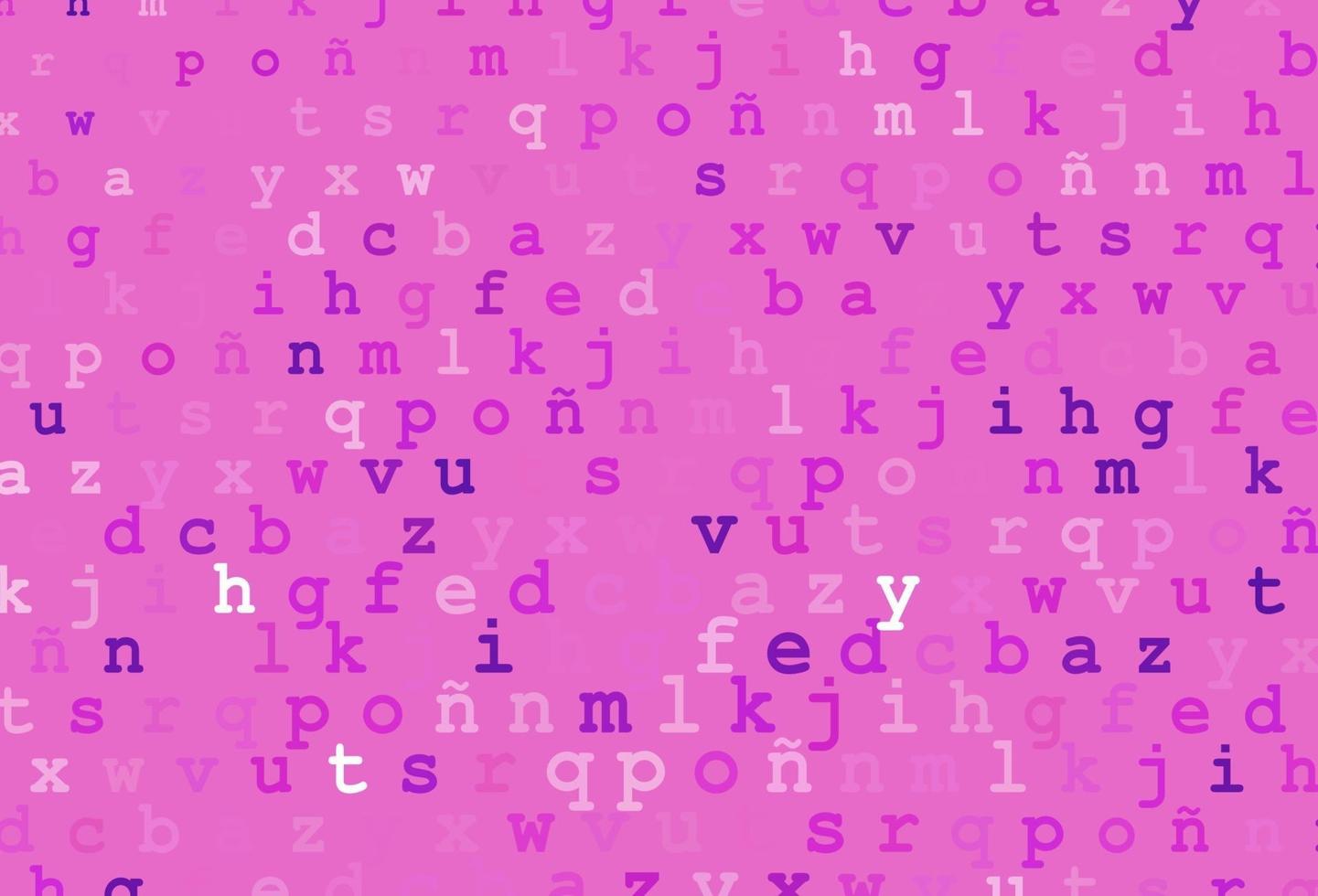 Light Pink Vector Layout With Latin Alphabet Vector Art At Vecteezy