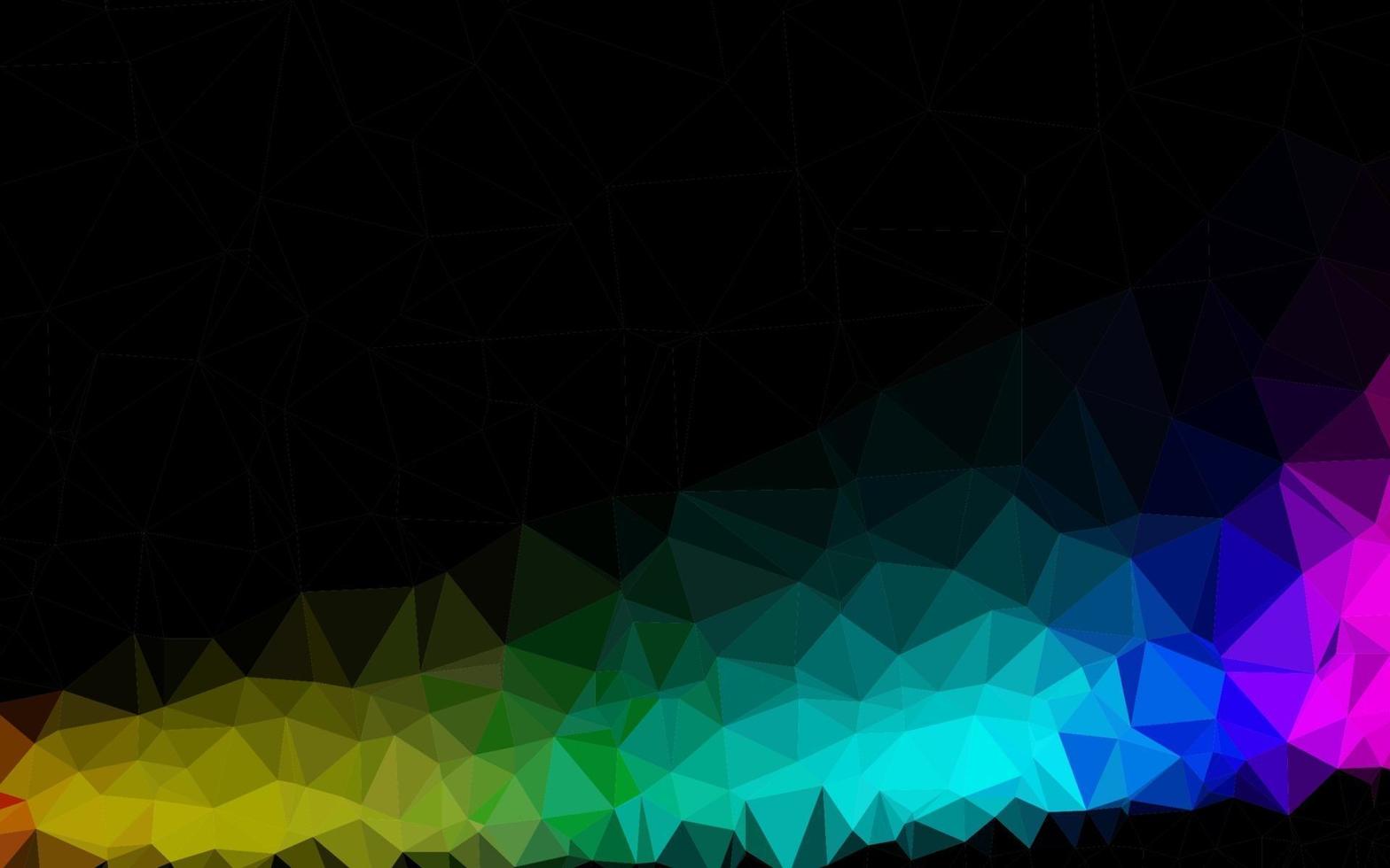 Dark Multicolor, Rainbow vector blurry triangle pattern. 3233792 Vector ...